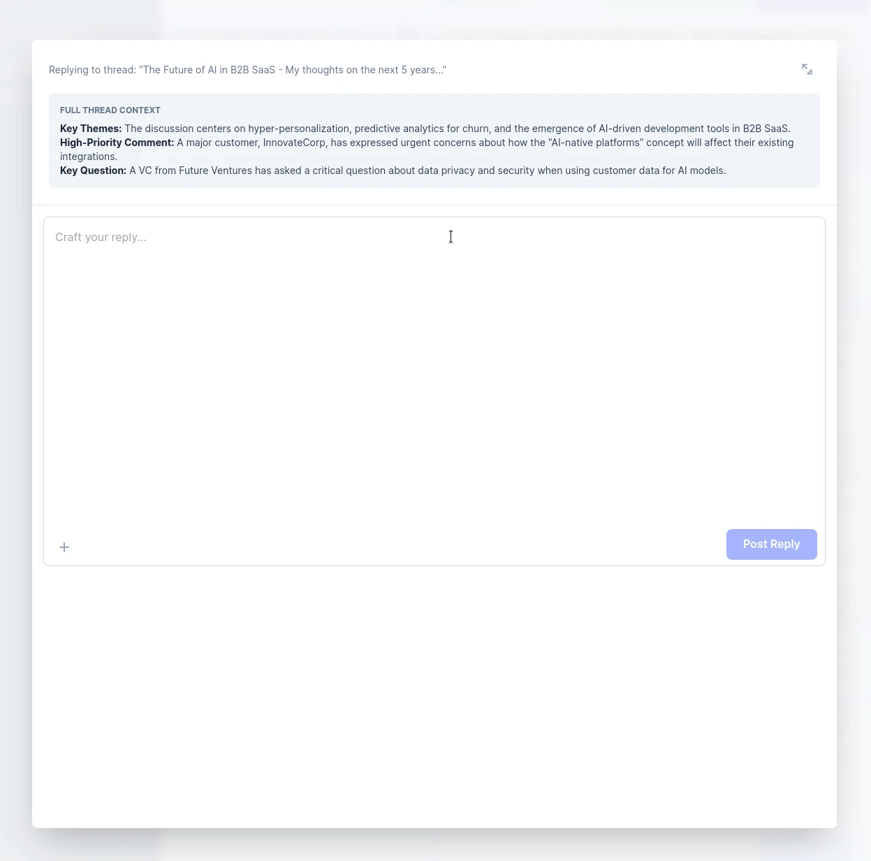 Screenshot of the Focus Mode editor